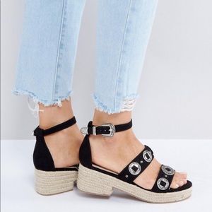 ASOS Tequila Western Buckle Sandals